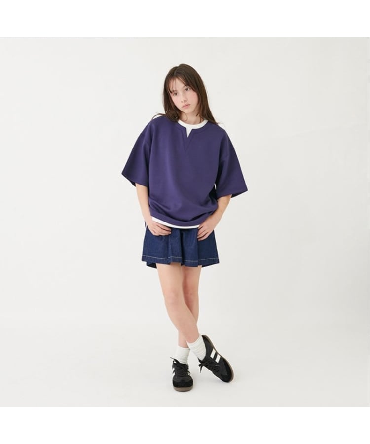 グラソス(GLAZOS)の【接触冷感】エアリークッション・キーネック半袖Tシャツ9