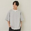 グラソス(GLAZOS)の【接触冷感】エアリークッション・キーネック半袖Tシャツ グレー(012)