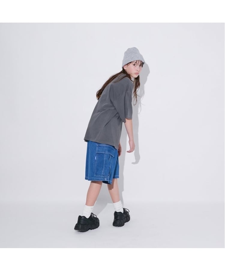 グラソス(GLAZOS)の冷感デニム・ハーフカーゴパンツ18