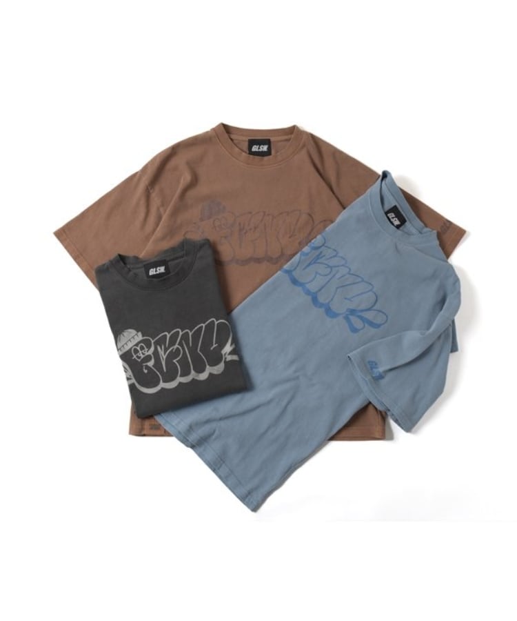 グラソス(GLAZOS)の【FORGETNEVER】ヘビーウェイトピグメント加工プリントTシャツ10