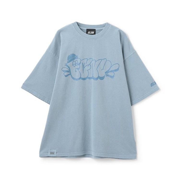 グラソス(GLAZOS)の【FORGETNEVER】ヘビーウェイトピグメント加工プリントTシャツ Ｔシャツ