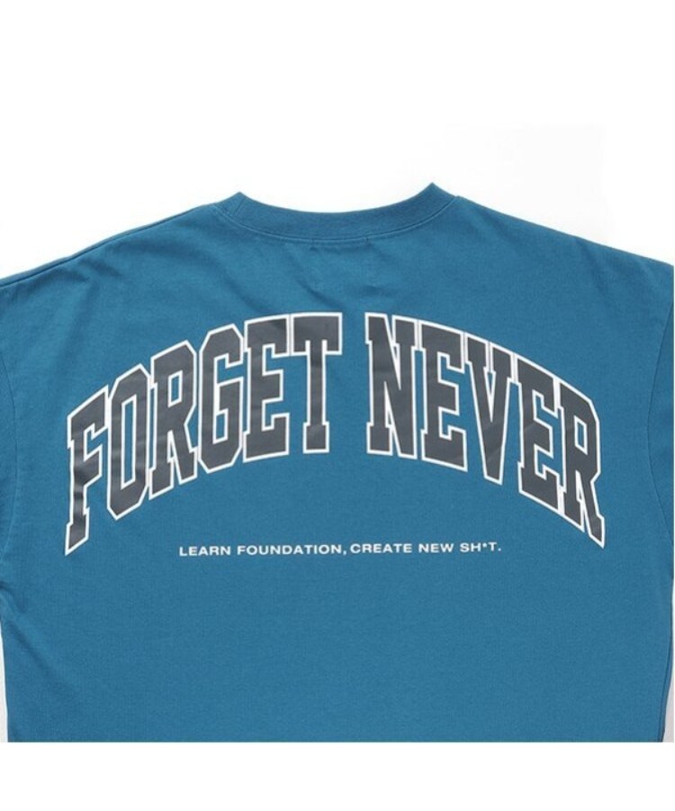 グラソス(GLAZOS)の【FORGETNEVER】バックアーチカレッジロゴ半袖Tシャツ_GLSW8