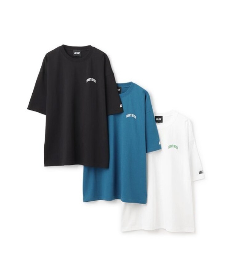 グラソス(GLAZOS)の【FORGETNEVER】バックアーチカレッジロゴ半袖Tシャツ_GLSW11