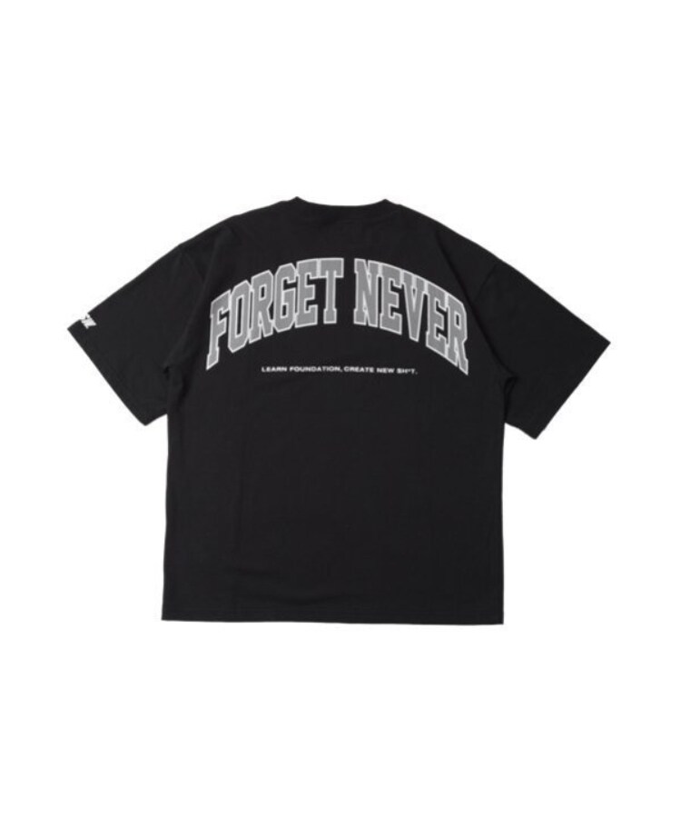 グラソス(GLAZOS)の【FORGETNEVER】バックアーチカレッジロゴ半袖Tシャツ_GLSW15