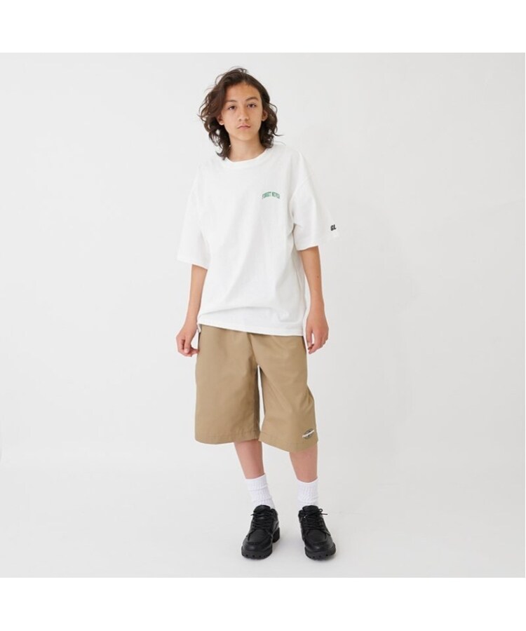 グラソス(GLAZOS)の【FORGETNEVER】バックアーチカレッジロゴ半袖Tシャツ_GLSW19