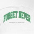 グラソス(GLAZOS)の【FORGETNEVER】バックアーチカレッジロゴ半袖Tシャツ_GLSW7