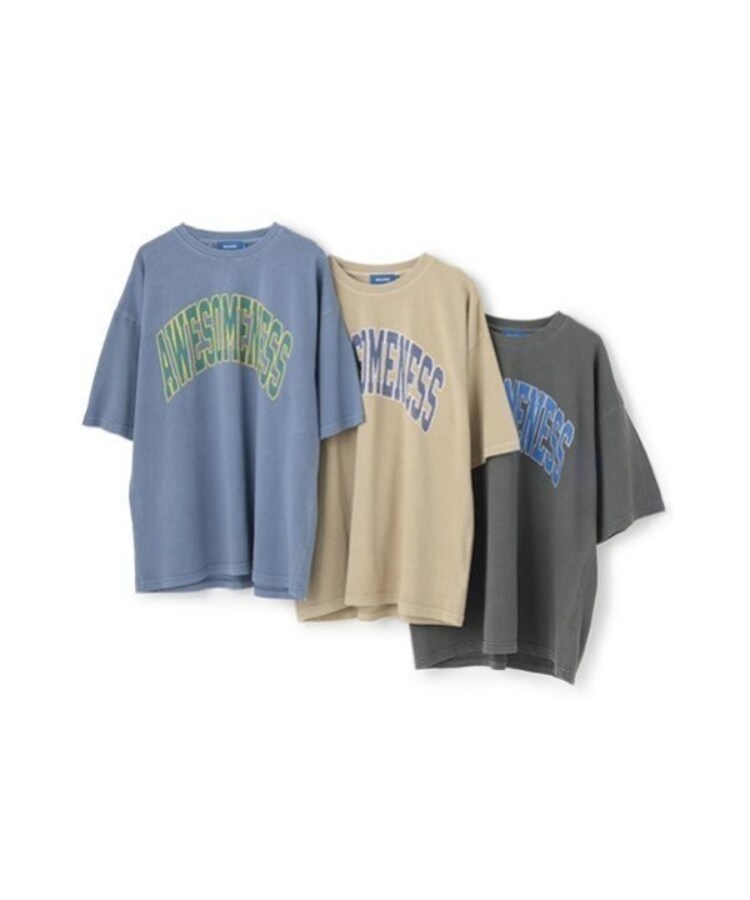 グラソス(GLAZOS)の【ヘビーウェイト天竺】ピグメントカレッジロゴTシャツ9