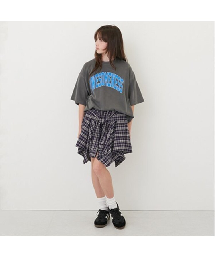グラソス(GLAZOS)の【ヘビーウェイト天竺】ピグメントカレッジロゴTシャツ19
