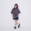 グラソス(GLAZOS)のボーダー・ワンポイント刺しゅうレイヤードビッグ半袖Tシャツ12