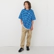 グラソス(GLAZOS)のボーダー・ワンポイント刺しゅうレイヤードビッグ半袖Tシャツ17