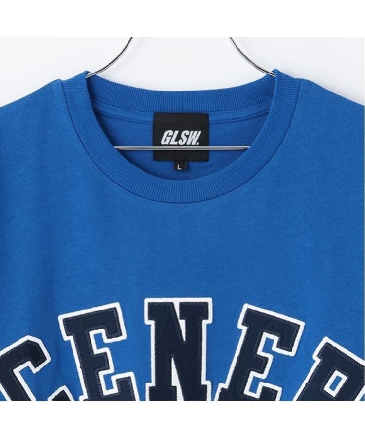 グラソス(GLAZOS)の【GLSW.】【接触冷感】ハイクールコットン・アーチロゴアップリケ刺しゅう半袖Tシャツ4