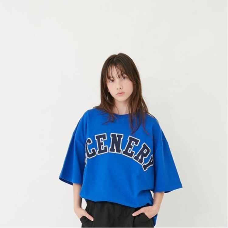 グラソス(GLAZOS)の【GLSW.】【接触冷感】ハイクールコットン・アーチロゴアップリケ刺しゅう半袖Tシャツ Ｔシャツ