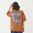 グラソス(GLAZOS)の【接触冷感】ハイクールコットン・DOGプリント半袖Tシャツ ブラウン(043)
