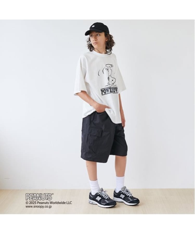 グラソス(GLAZOS)の【GLSW.】【PEANUTS】スヌーピー パワームーブ フロントプリントTシャツ2