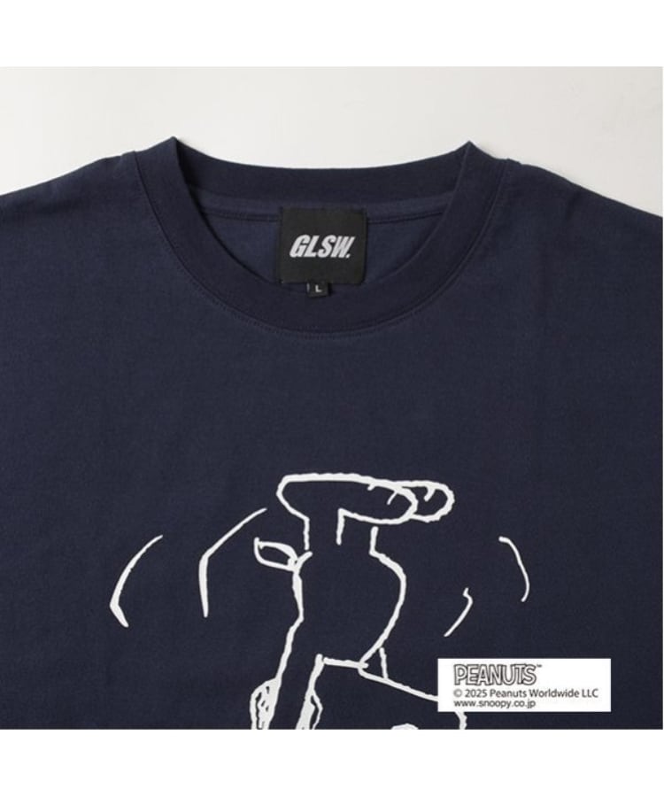 グラソス(GLAZOS)の【GLSW.】【PEANUTS】スヌーピー パワームーブ フロントプリントTシャツ13