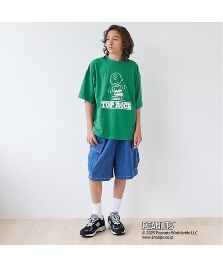 グラソス(GLAZOS)の【GLSW.】【PEANUTS】チャーリーブラウン トップロック フロントプリントTシャツ1