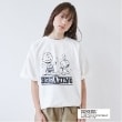 グラソス(GLAZOS)の【GLSW.】【PEANUTS】ピーナッツ ブレイキン フロントプリントTシャツ ホワイト(001)