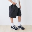 グラソス(GLAZOS)の【Easycare】ポリリップ・ハーフカーゴパンツ ブラック(219)