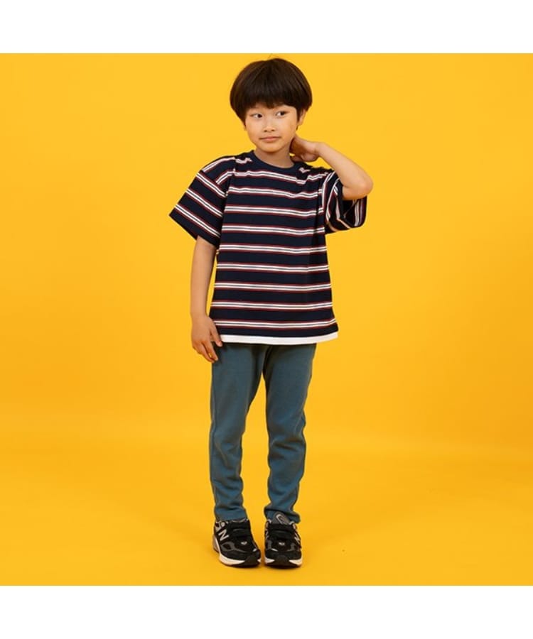 グラソス(GLAZOS)の【SKIT0LY】ボーダー・ポイント刺繍レイヤード半袖Tシャツ25