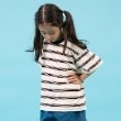 グラソス(GLAZOS)の【SKIT0LY】ボーダー・ポイント刺繍レイヤード半袖Tシャツ ホワイト(001)