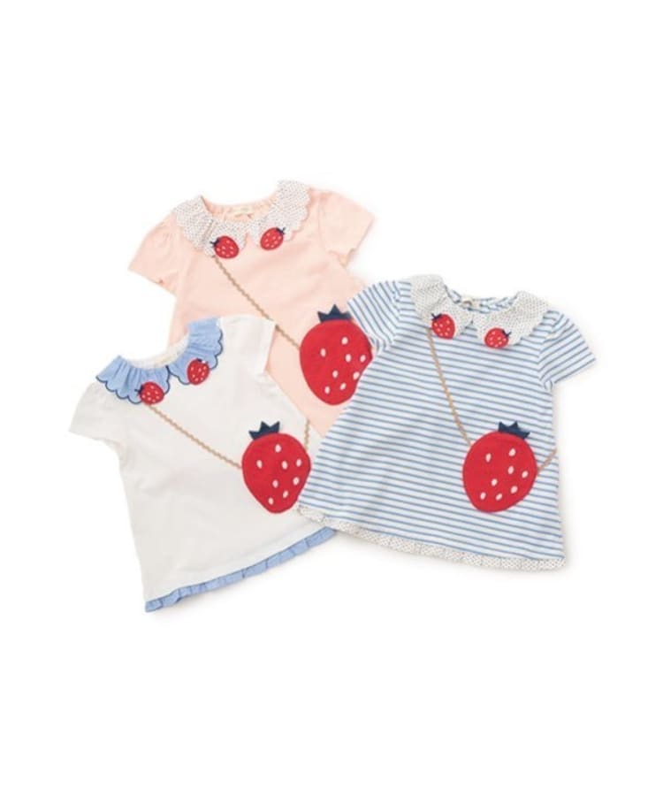 ベイビーチアー(baby cheer)のいちごポシェットTシャツ8