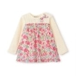 ラブアンドピースアンドマネー(Love&Peace&Money)の【人気商品再入荷】【直営店で取り扱い無し】花柄ドッキング長袖チュニック ピンク(071)