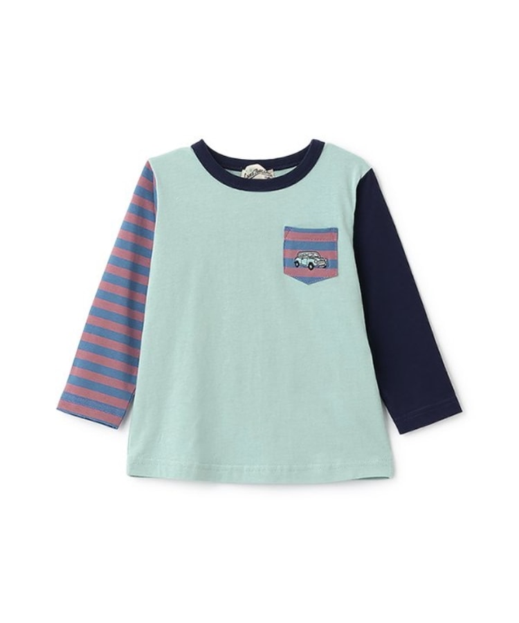 ラブアンドピースアンドマネー(Love&Peace&Money)の【人気商品再入荷】【直営店で取り扱い無し】classic car刺しゅう長袖Tシャツ ブルー(091)