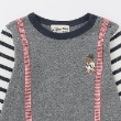 ラブアンドピースアンドマネー(Love&Peace&Money)のベア刺しゅうサスペンダー長袖Tシャツ2