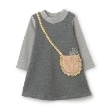 ラブアンドピースアンドマネー(Love&Peace&Money)の【人気商品再入荷】【直営店で取り扱い無し】ボアポシェット裏毛ワンピース グレー(012)