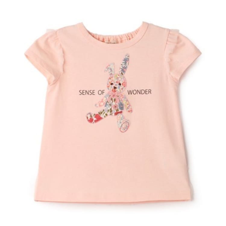 センスオブワンダー(sense of wonder)のリバティウサギアップリケＴシャツ Ｔシャツ