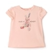 センスオブワンダー(sense of wonder)のリバティウサギアップリケＴシャツ ピンク(071)