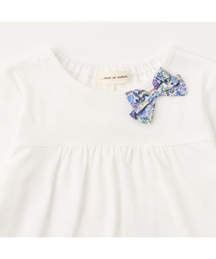 センスオブワンダー(sense of wonder)の7分袖リバティリボンTシャツ2