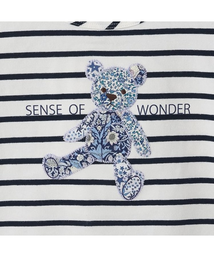 センスオブワンダー(sense of wonder)のリバティクマアップリケＴシャツ5