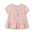 センスオブワンダー(sense of wonder)のリバティチェリーアップリケTシャツ ピンク(071)