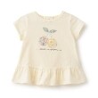 センスオブワンダー(sense of wonder)のリバティチェリーアップリケTシャツ ホワイト(201)