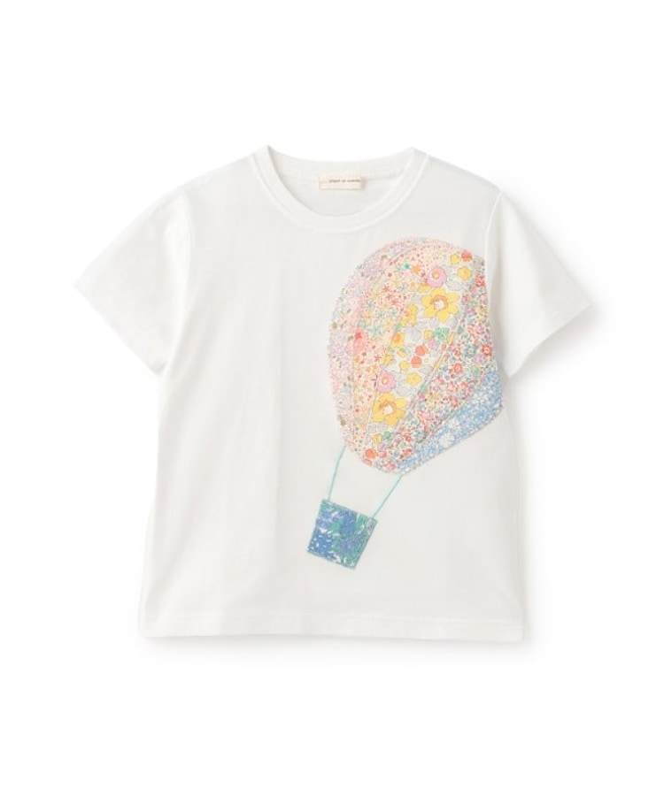 センスオブワンダー(sense of wonder)のリバティ気球半袖Tシャツ オフホワイト(003)