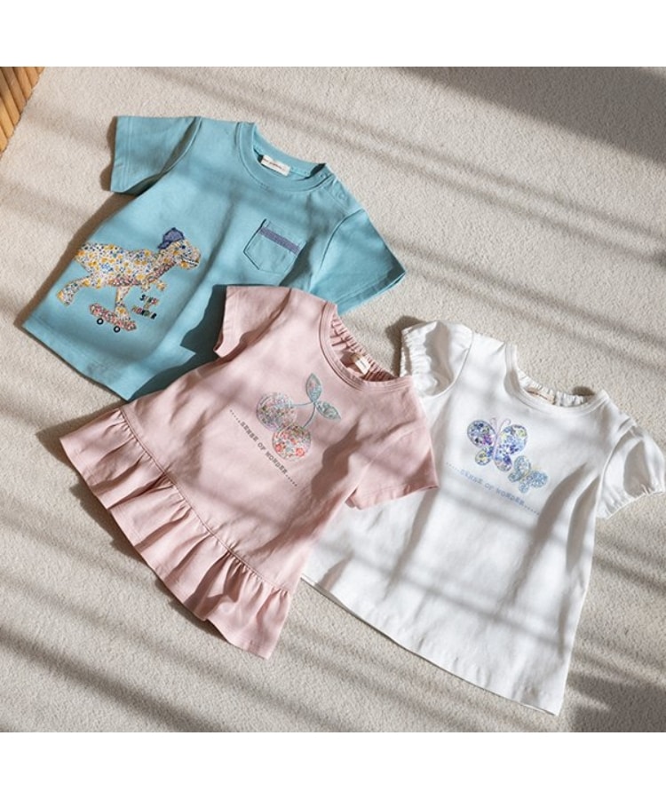 センスオブワンダー(sense of wonder)のリバティちょうちょTシャツ12
