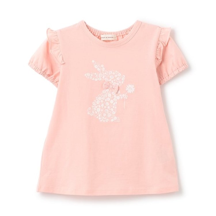 センスオブワンダー(sense of wonder)のフラワーウサギ半袖Tシャツ Ｔシャツ