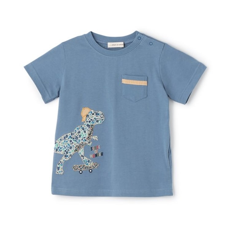 センスオブワンダー(sense of wonder)の接触冷感リバティダイナソーTシャツ Ｔシャツ