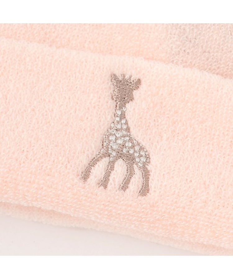 キリンのソフィー(Sophie la girafe)のふわふわパイルキャップ3