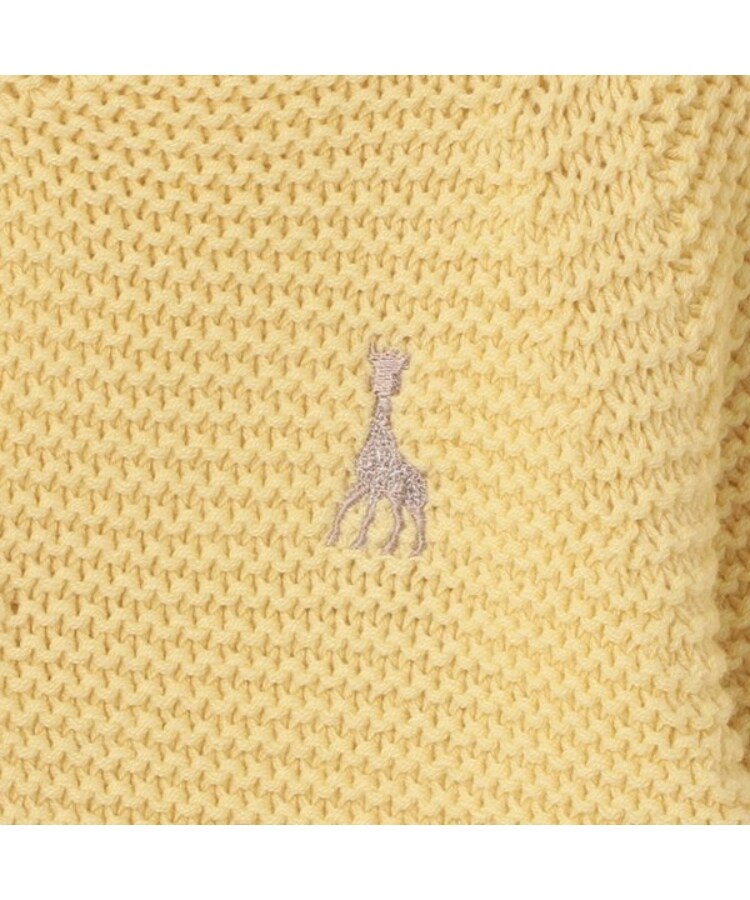 キリンのソフィー(Sophie la girafe)のガーター編みカーディガン3