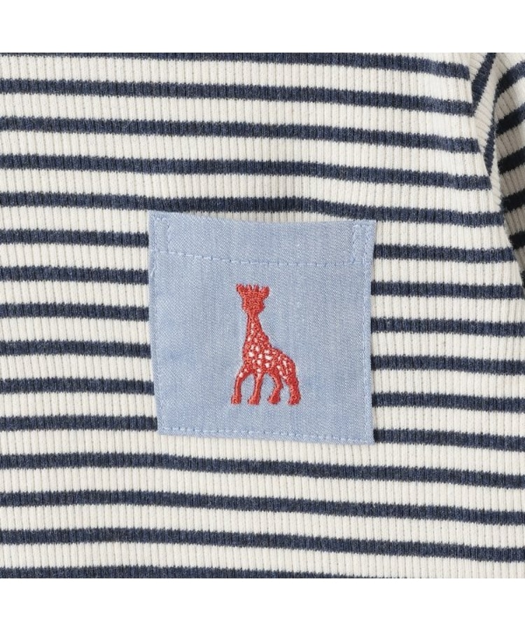 キリンのソフィー(Sophie la girafe)のテレコボーダー長袖Tシャツ3