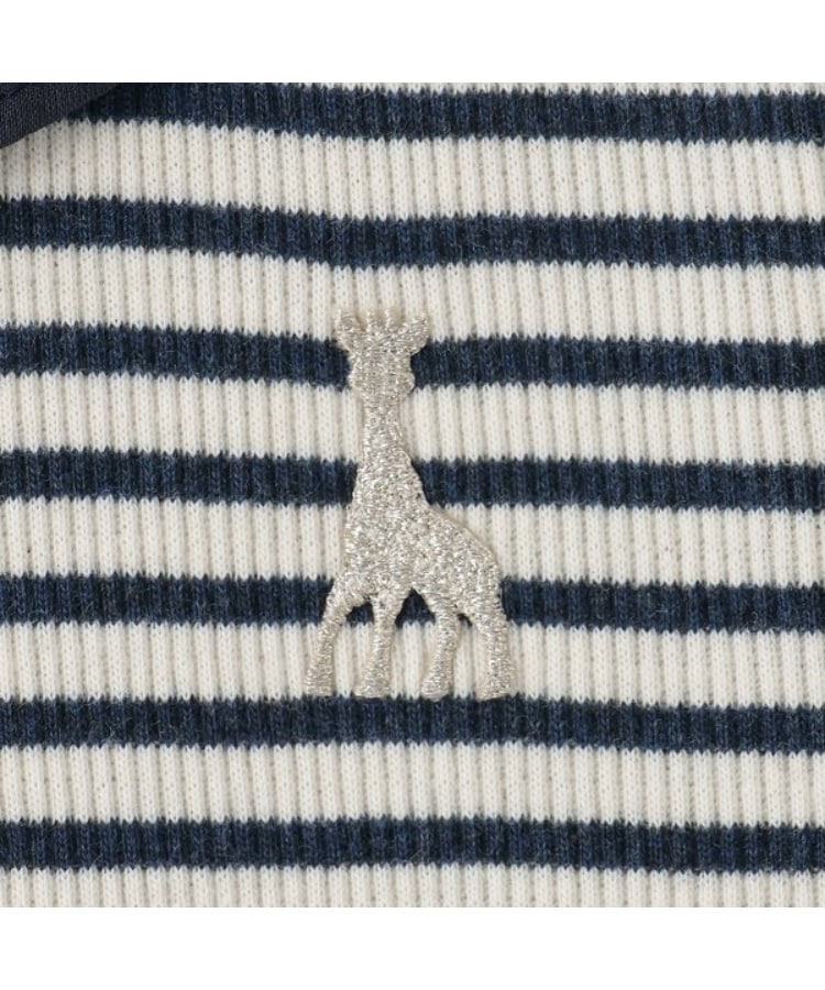 キリンのソフィー(Sophie la girafe)のテレコボーダー長袖ワンピース3