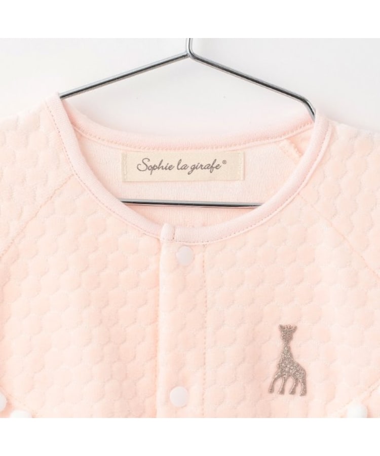 キリンのソフィー(Sophie la girafe)の水玉ベロア2WAYオール3