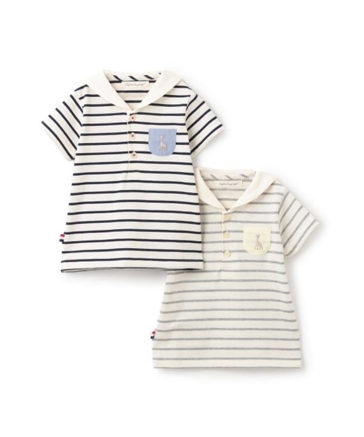 キリンのソフィー(Sophie la girafe)のボーダーセーラー半袖Tシャツ7
