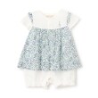 キリンのソフィー(Sophie la girafe)の小花柄ショートオール ブルー(091)