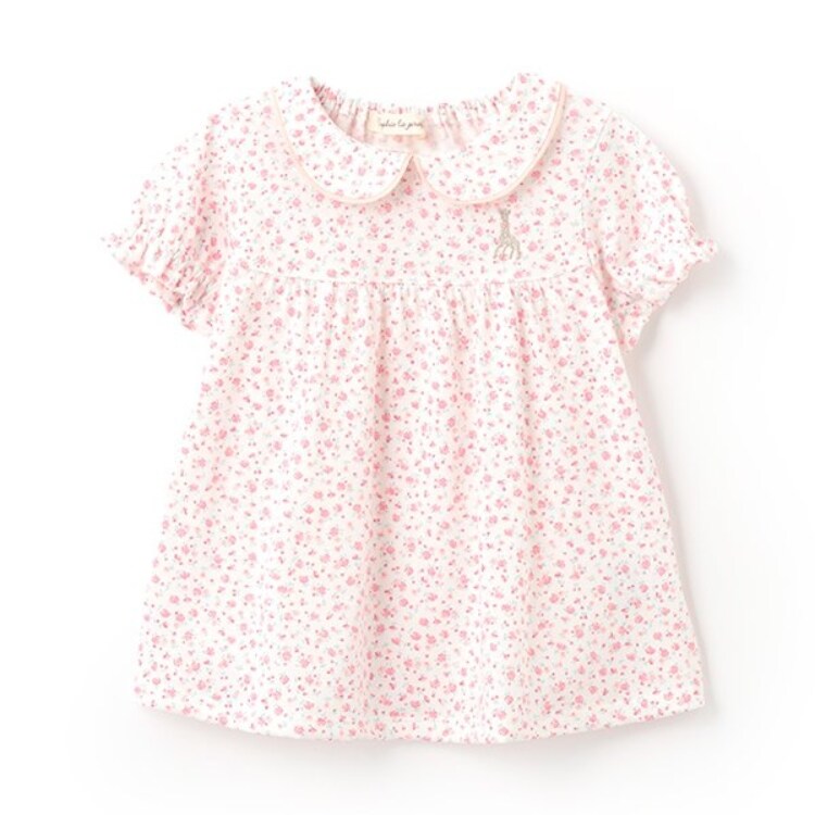 キリンのソフィー(Sophie la girafe)の花柄天竺半袖Tシャツ Ｔシャツ