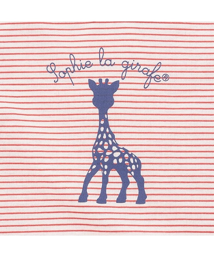 キリンのソフィー(Sophie la girafe)のプリントボーダー半袖スーツ4
