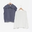 ポンポネット アミ(POM PONETTE AMI)の【AMI】ダンボールハーフジップTシャツセット2