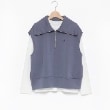 ポンポネット アミ(POM PONETTE AMI)の【AMI】ダンボールハーフジップTシャツセット ブルー(091)